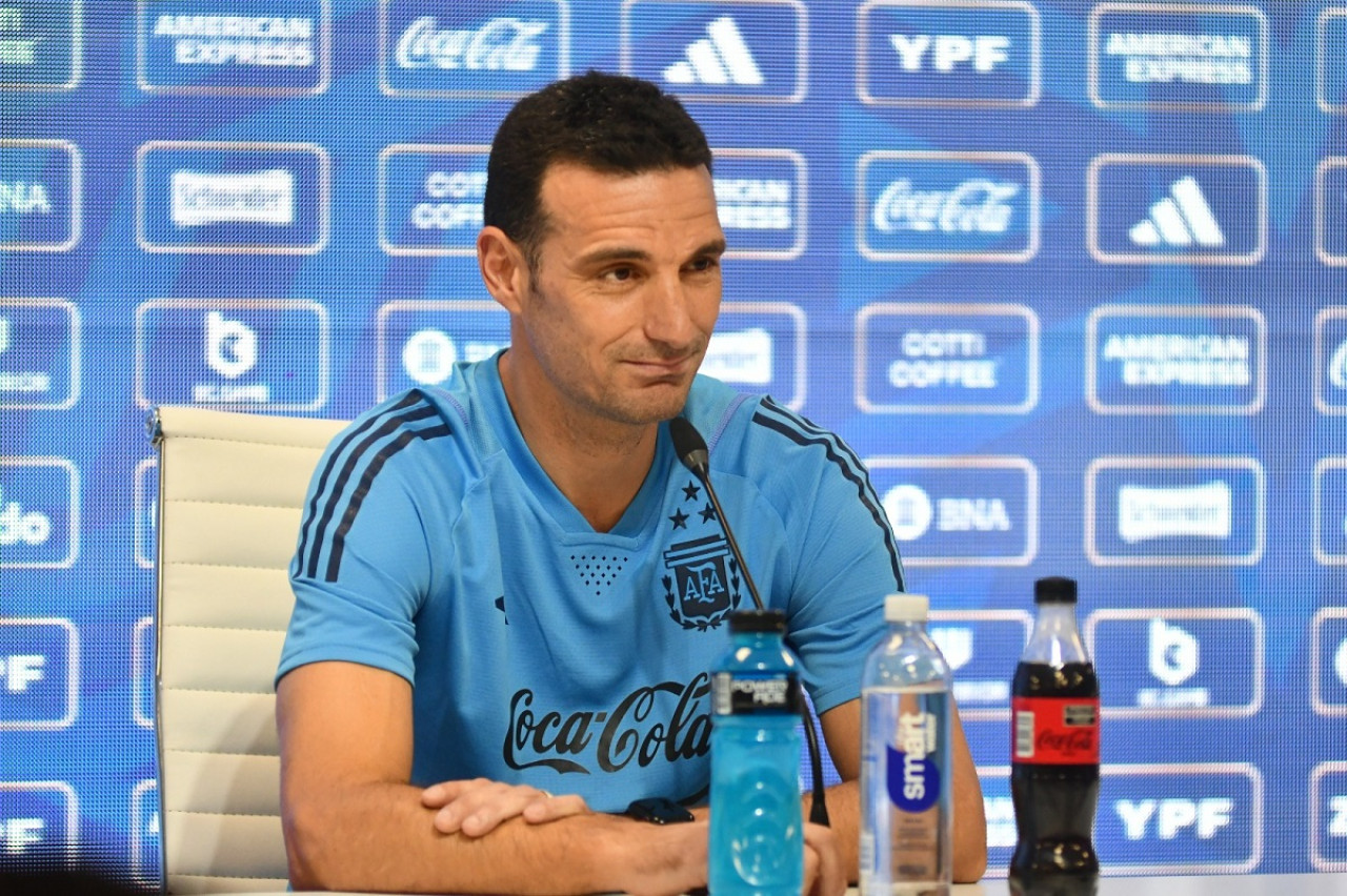 Lionel Scaloni, entrenador de la Selección Argentina. Foto: X @Argentina.